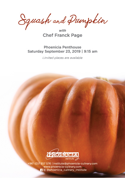 Squash and Pumpkin with Chef Franck Page