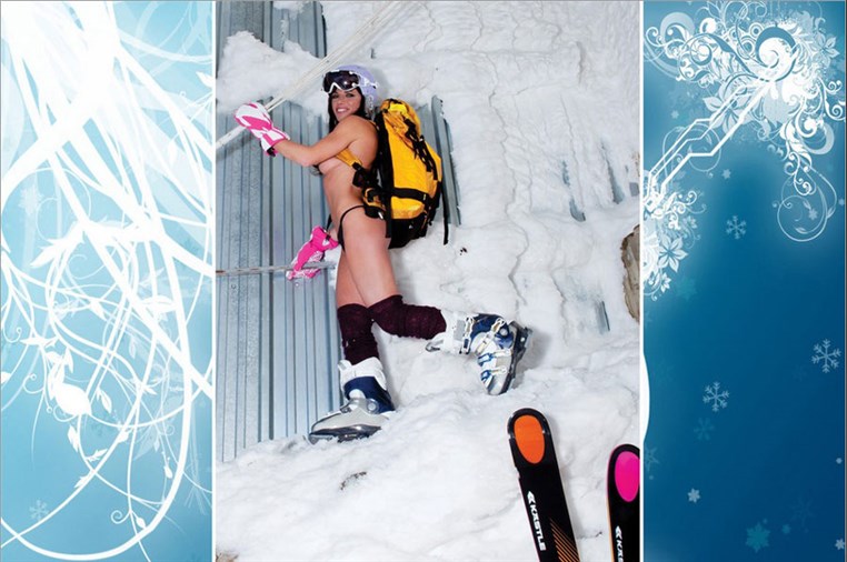 Original pictures of the Skiers calendar