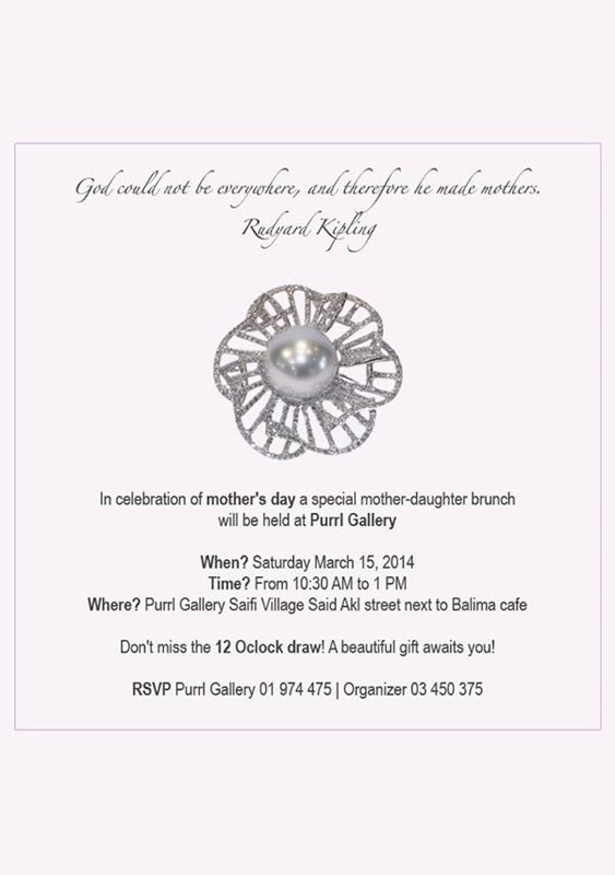Mother Daughter Brunch at Purrl Gallery