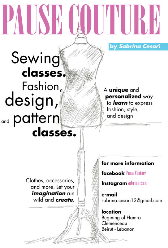 Pause Couture Sewing Classes