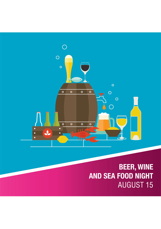 Beer Wine & Seafood Night