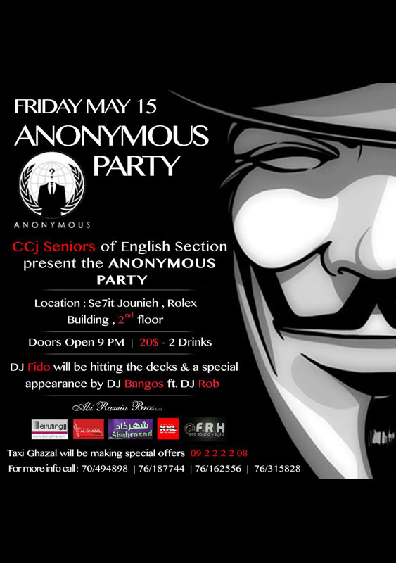 CCJ Anonymous Party