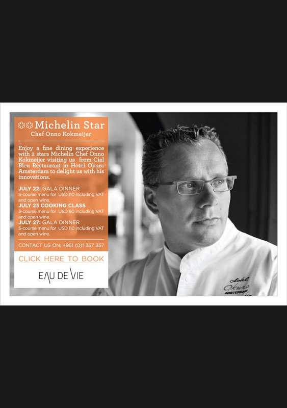 Chef Onno Kokmeijer Gala Dinner