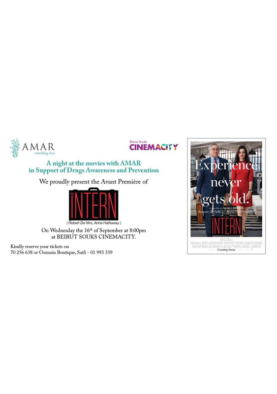 A NIGHT AT THE MOVIES The Intern AMAR Lebanon