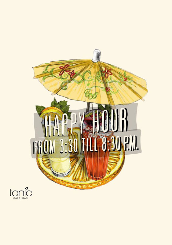 Happy Hour at Tonic Cafe Bar