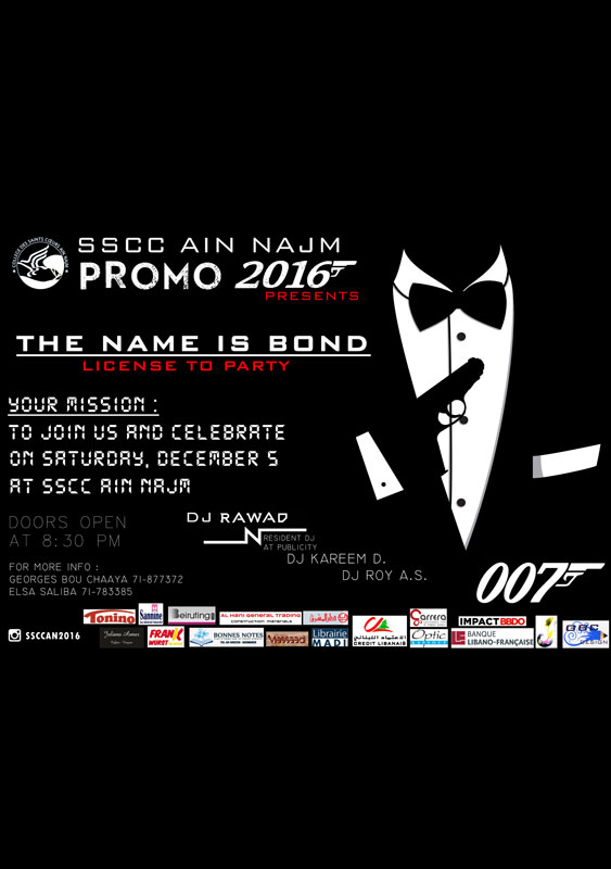SSCC Ain Najm The Name Is Bond