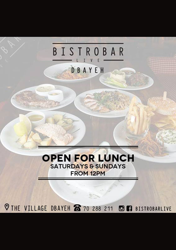 Lunch at BistroBar Live Dbayeh