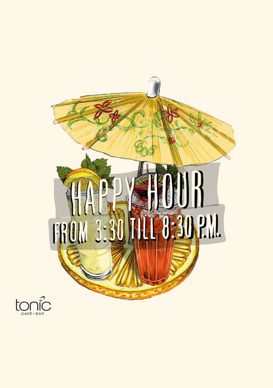 Happy Hour at Tonic Cafe Bar