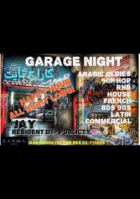 Garage Night at Karma Beirut 