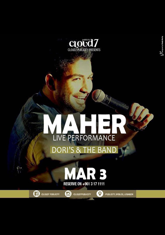 Maher Live at Cloud7 Publicity