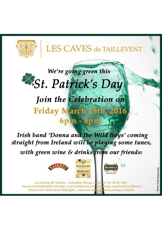 Saint Patrick's Day at Les Caves de Taillevent