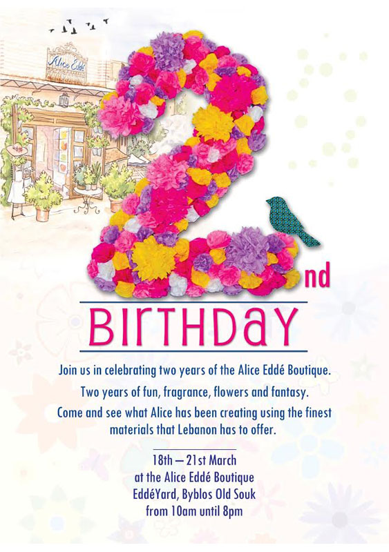 Alice Edde Boutique 2nd Birthday 
