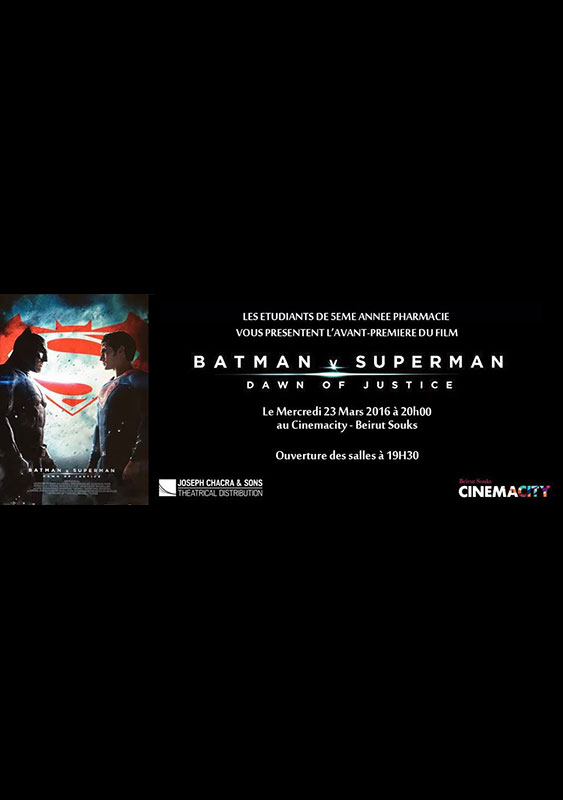 USJ Avant-Premiere of Batman V Superman Dawn of Justice