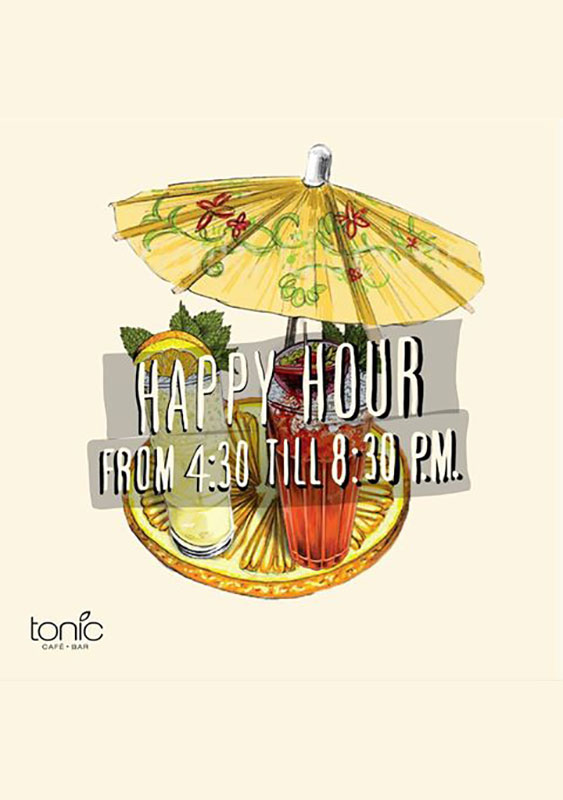 Happy Hour at Tonic Cafe Bar