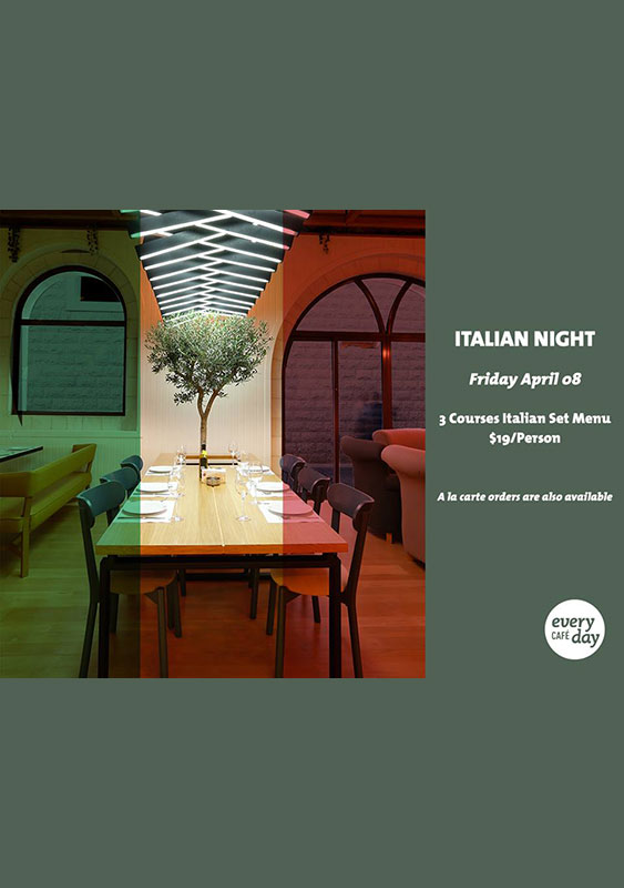 Italian Night at Everyday Cafe