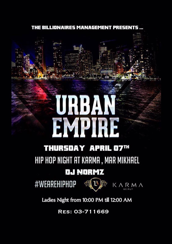 Urban Empire at Karma Beirut
