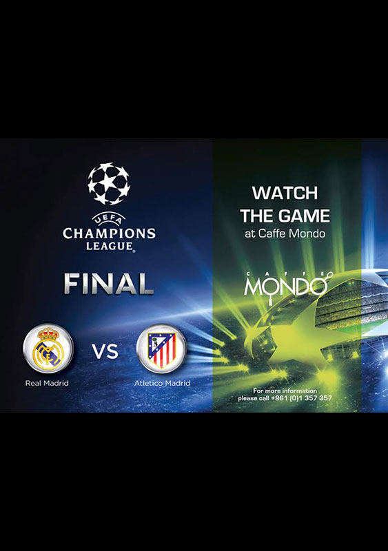 Champions League Finals at Caffe Mondo