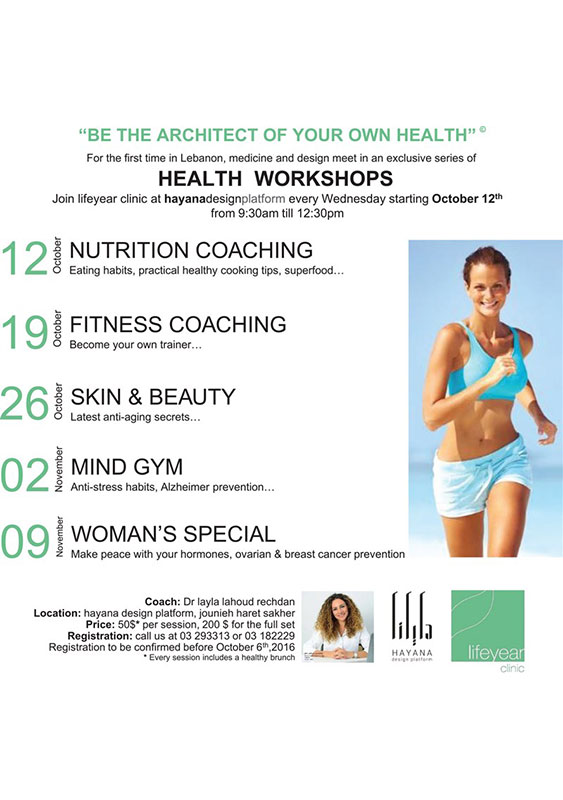 Health Workshops by lifeyear clinic