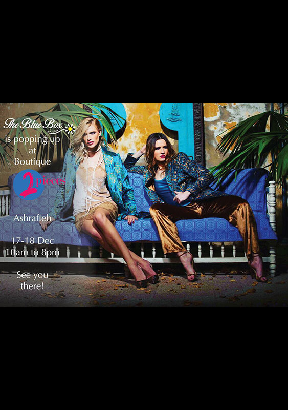 The Blue Box Popping up at Boutique 2Pieces