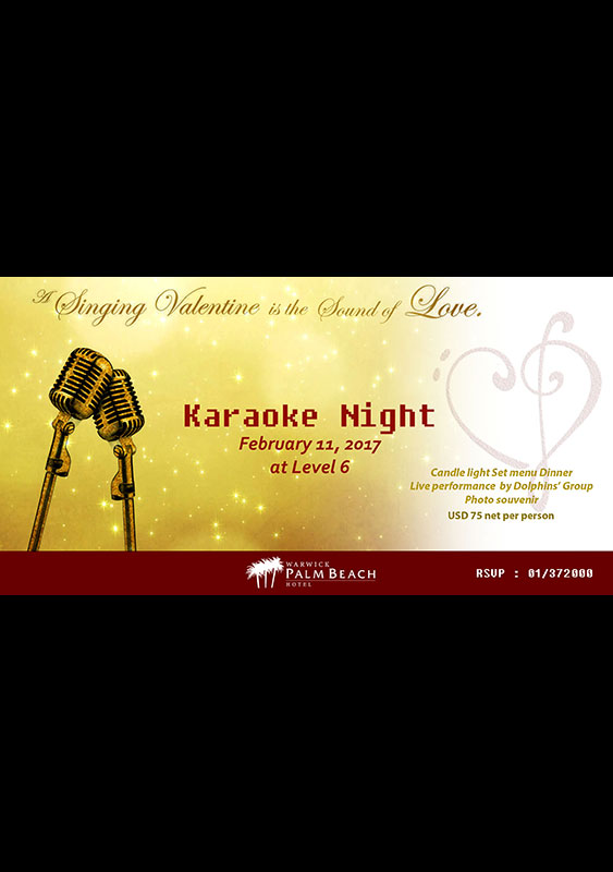 Karaoke Night at Warwick Palm Beach Hotel