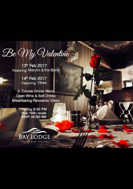 Be My Valentine at Bay Lodge