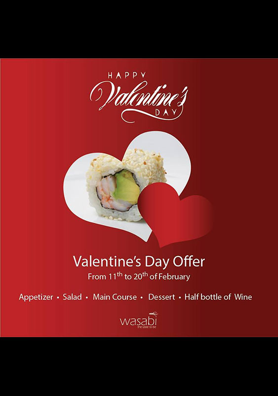 Valentine's Day at Wasabi