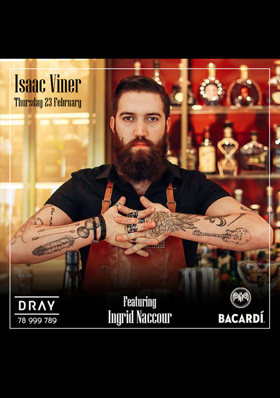 Guest Bartender Isaac Viner at DRAY