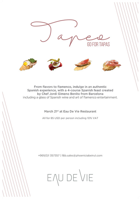 Spanish experience at Eau De Vie