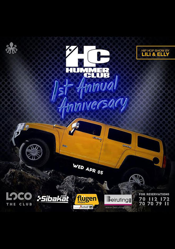 Hummer Club Lebanon 1st Anniversary