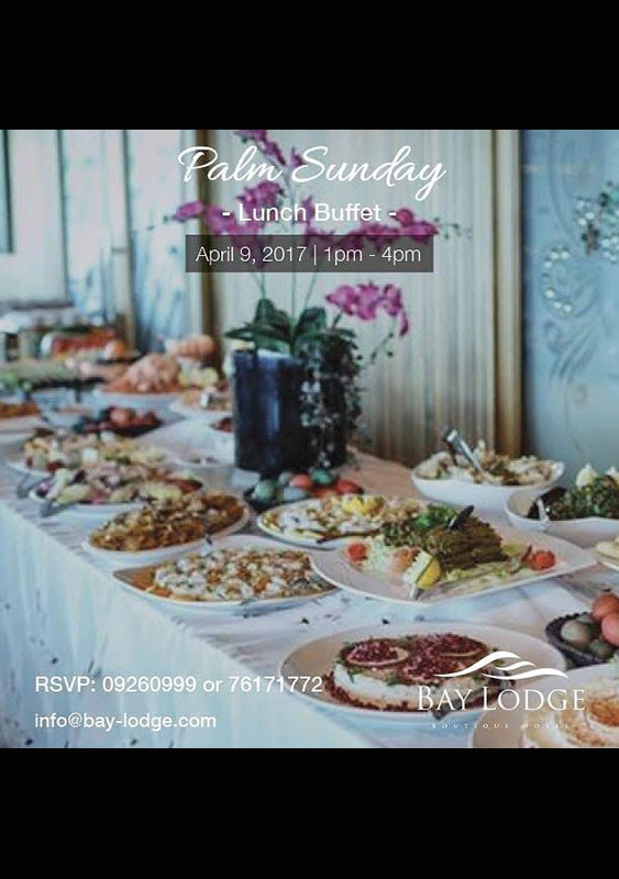 Palm Sunday at Bay Lodge