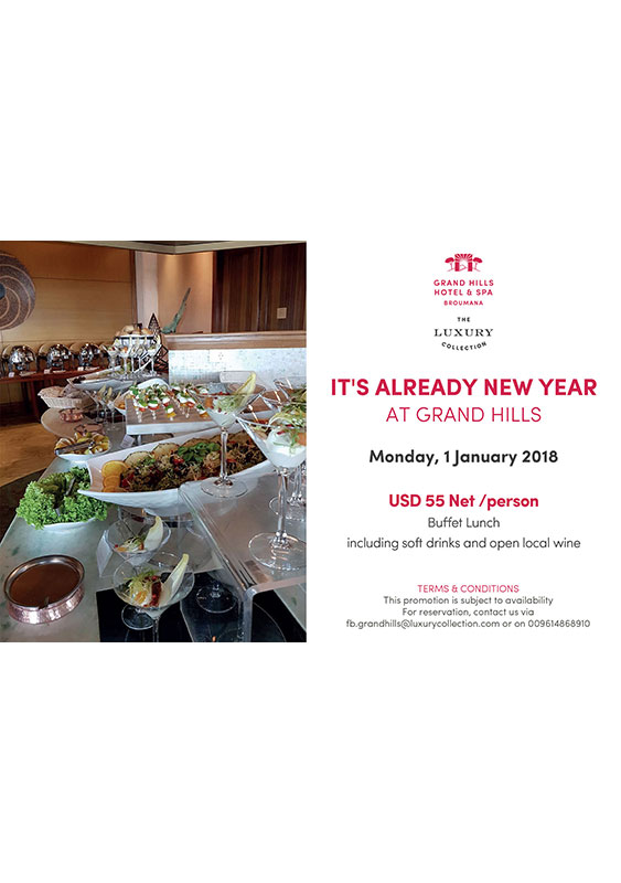 New Year's Buffet Lunch at Grand Hills