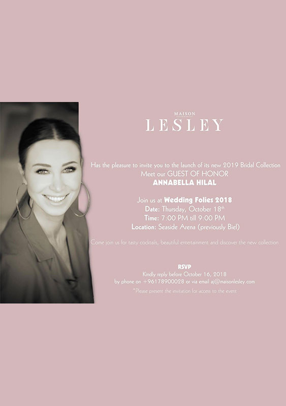 Maison Lesley 2019 Bridal Collection Launch