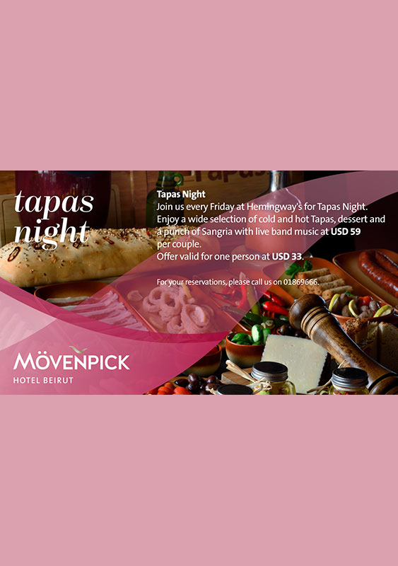 Tapas & Sangria Night at Hemingway's