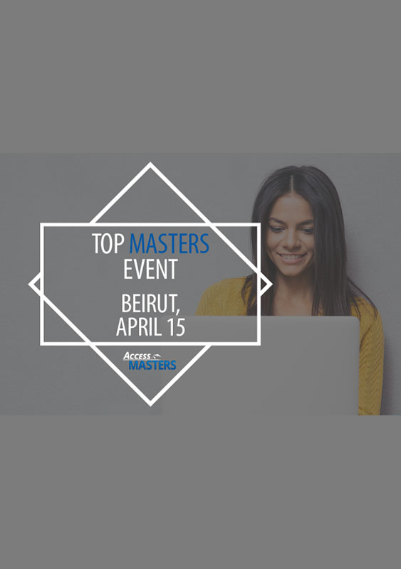 Meet top international Masters programmes in Beirut on April 15th  