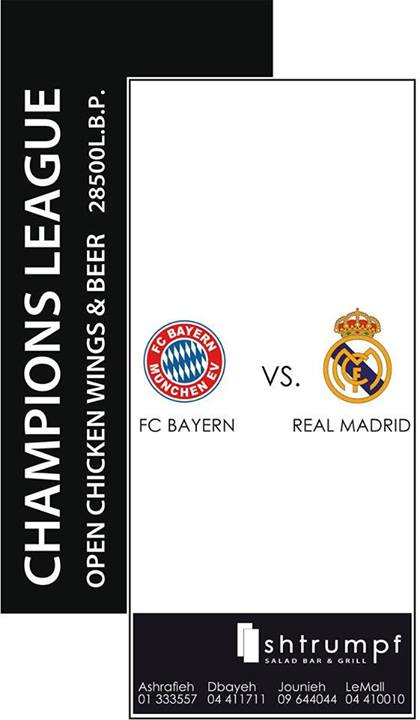 Champions League Semi Finals at Shtrumpf