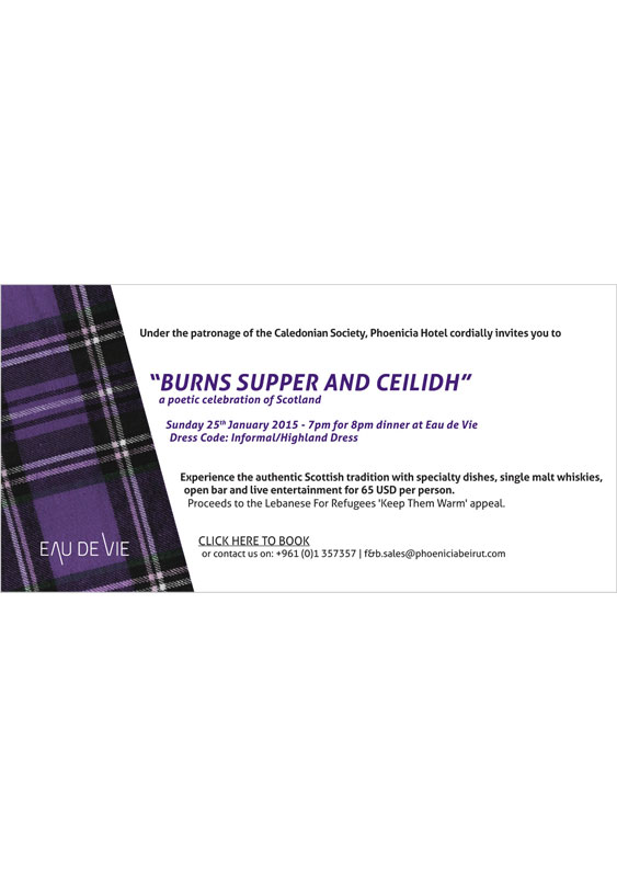Burns Night at Eau De Vie