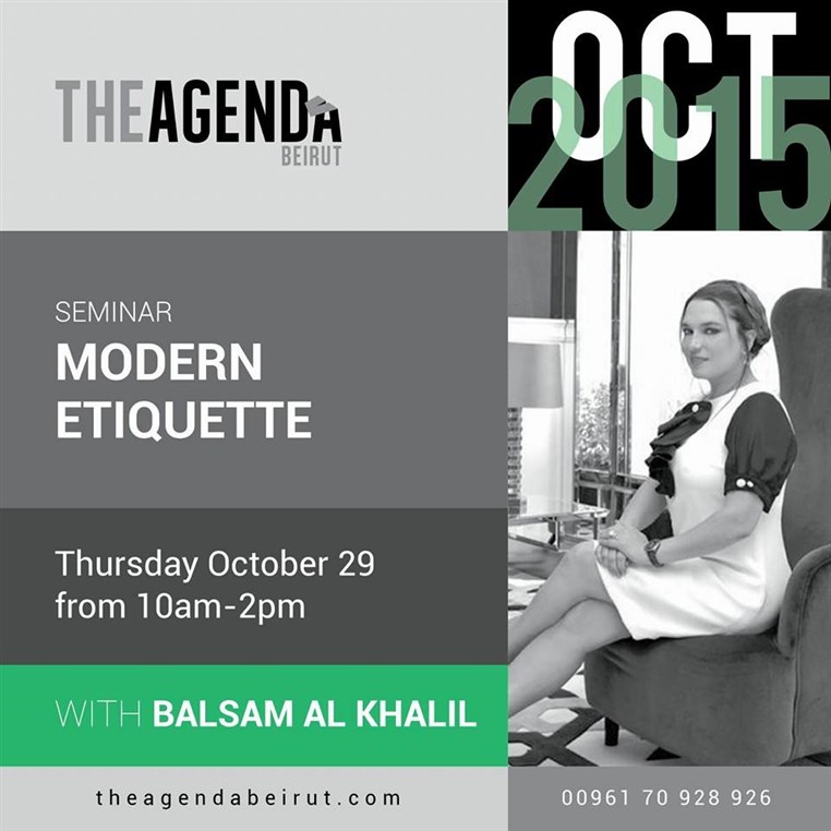 Seminar Modern Etiquette with Balsam Al Khalil