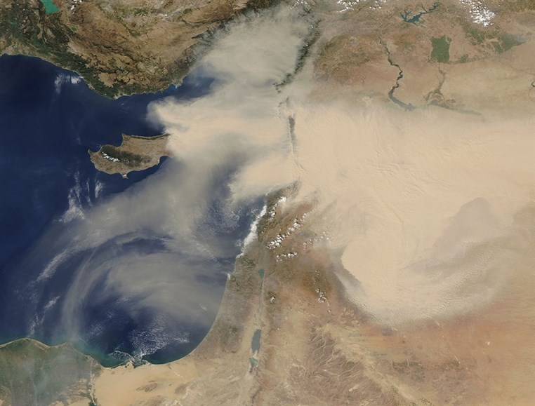 NASA Snaps Image of Massive Middle East Sandstorm From Space
