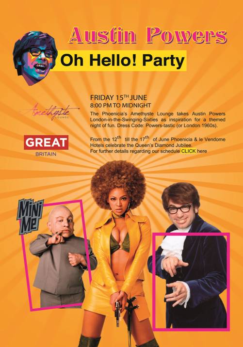 Austin Powers Oh Hello! Party