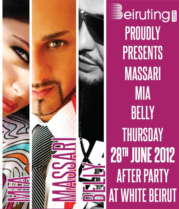 Massari,Mia and belly @ White Part 1