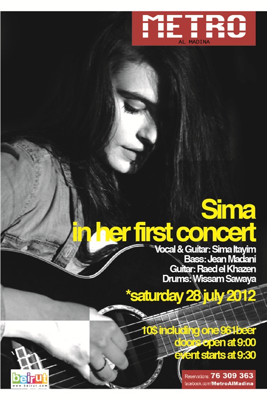 Sima in her first concert