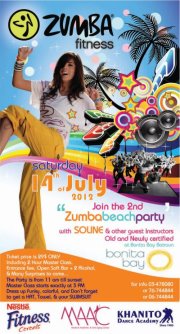 Zumba Fitness Beach Party with Soline