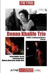 Donna Khalife Trio in the Metro 