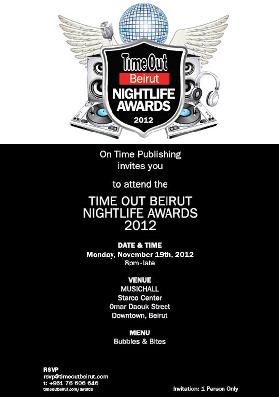Time Out Beirut Nightlife Awards 2012
