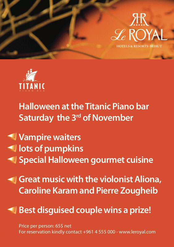 Halloween at Titanic Piano Bar