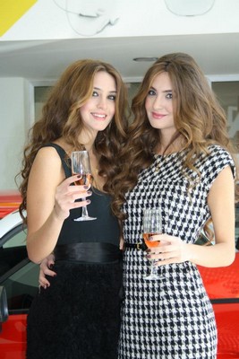 Miss Lebanon 2012 with her new ride Audi A1