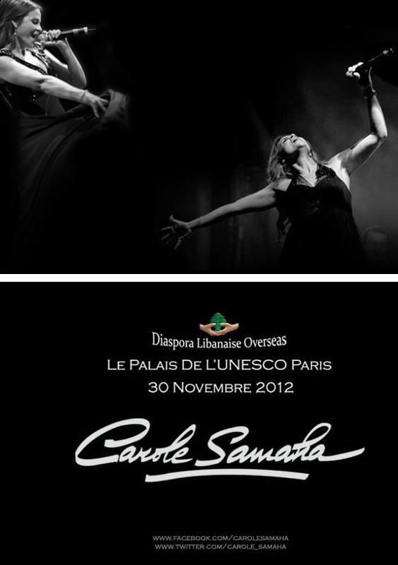 Carole Samaha Concert in Paris