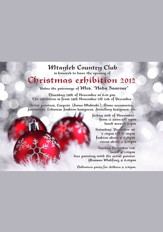 Opening of Christmas Exhibition 2012