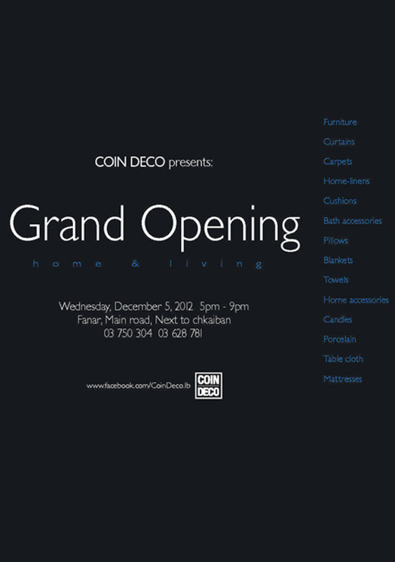 Grand opening of Coin Deco 