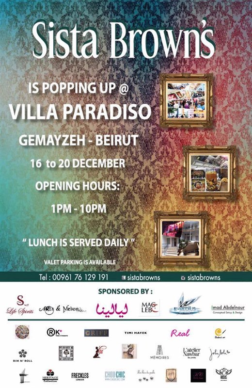 Sista Browns Christmas Pop up Store at Villa Paradiso